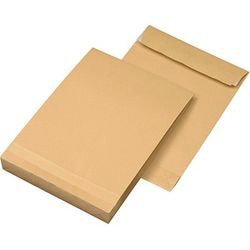 MAILmedia Faltentaschen Business C4, 229x324mm, braun, o. Fenster, 100St., 83310