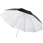 Walimex 2-in-1 Reflex-/Durchlichtschirm (150 cm) weiß