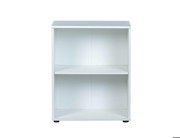 InterLink Design Bücherregal "Arco 1" 2 Fächer weiß höhenverstellbar, 75x60cm, 13500010