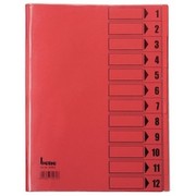 Bene Ordnungsmappe A4 12-teilig/84800rot