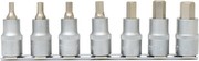 KS TOOLS 1/2" Bit-Stecknuss-Satz für Innensechskant-Schrauben, kurz, 7-tlg., 5-14mm (911.1320)