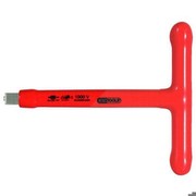 KS TOOLS 1/2" Isolierter T-Griff-Aufsteckschlüssel mit Schraubenarretierung, 200mm (117.1205)