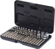 KS TOOLS 1/4" + 3/8" + 1/2" TX-Steckschlüssel- und Bit-Satz, 57-tlg. (911.4305)