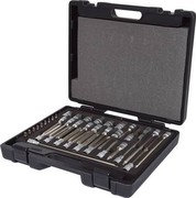 KS TOOLS 1/4"+1/2" MECHANIKER BIT-STECKNUSS-SATZ 38-tlg, PE-Koffer + Schaumstoff-Einlage