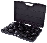 KS TOOLS 3/8" ÖLFILTERSCHLÜSSEL-SATZ 15tlg. in Kunststoffkoffer