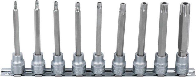 KS TOOLS 3/8" TX-BIT-STECKNUSS-SATZ 9 TLG, 100 MM