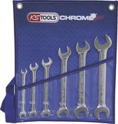 KS TOOLS CHROMEplus Doppel-Maulschlüssel-Satz, 6-tlg., 1/4"x5/16"-3/4"x7/8 (518.3220)