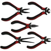 KS TOOLS ELEKTRONIK-ZANGEN-SATZ 5-tlg. 2K-Griff / Black-Line / in Display-Box