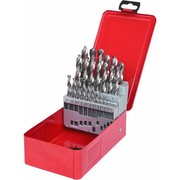 KS TOOLS HSS-G Spiralbohrer-Satz in Stahlblechkassette, 25-tlg., 1-13mm (330.2613)