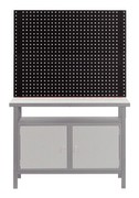 KS TOOLS Rückwand-System für PROFI-Werkbank 2 Ansatzstangen + 2 Lochwände