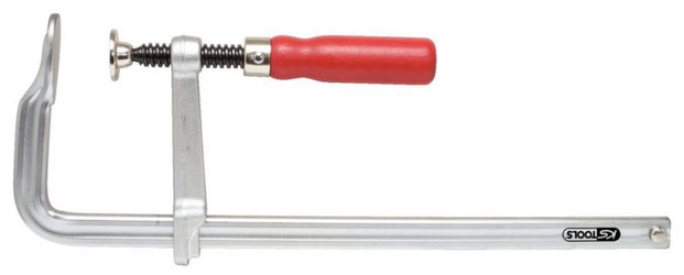 KS TOOLS Schraubzwinge mit Holz-Griff 300/120mm Ganzstahl