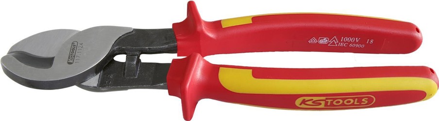 KS TOOLS VDE Kabelschneider 10' (250mm) 2K-Griff/CR-V/NANO-verchromt