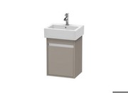 Duravit Ketho - Waschtischunterbau wandhängend Basalt Matt Dekor 400mm - KT6630R4343