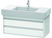 Duravit Ketho - Waschtischunterbau wandhängend Weiß Matt Dekor 1000mm - KT664101818