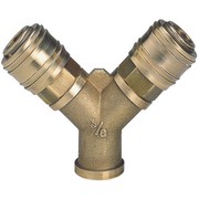 Einhell Verteiler, 2 Schnellk., R3/8 IG Kompressoren-Zubehör