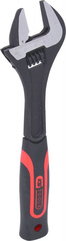 KS TOOLS Rollgabelschlüssel, schwedisches Modell, 15°, mit mm-Skala und 2-Komponenten-Griff, 250 mm