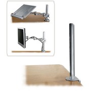 Lindy Tischhalterungsmodul, Höhe 45cm Modulares Halterungssystem für Monitore und Notebook (40692)