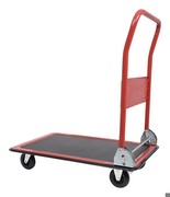 KS TOOLS Klappwagen bis 150 kg mit 100 mm Rollen LxHxB: 740x880x480 mm, rot/schwarz