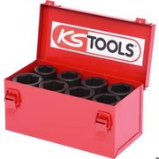 KS TOOLS 3/4" Sechskant-Kraft-Stecknuss-Satz, 8-tlg., 24-36mm (515.0510)