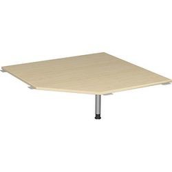 Geramöbel Verkettungsplatte Stockholm fünfeckig, 1225x1225x680-820 mm, Ahorn/Weißalu S-555010-AH/WA