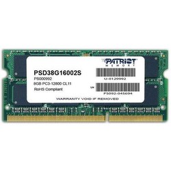 Patriot Memory SO-DIMM 8 GB DDR3-1600, PSD38G16002S