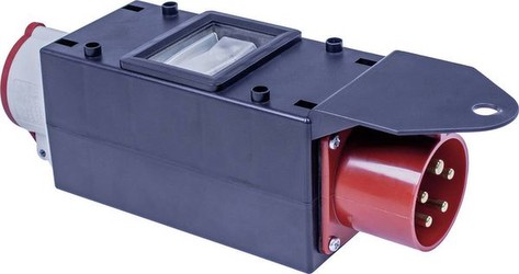 as - Schwabe 60703 Adapter Mixo "Nahe" 400V, 32A auf 16A, IP44 Gewerbe, Baustelle