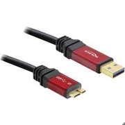 DELOCK Kabel USB 3.0 rot A > micro-B 1.0m
