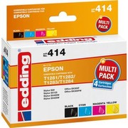 Edding 18-414 Druckerpatrone edding EDD-414, cmyk, Ersetzt: Epson T1281/T1282/T1283/T1284