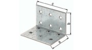 Gah-Alberts 331498 Lochplattenwinkel, sendzimirverzinkt, T x H x B 80 x 80 x 60 mm, 50 Stück