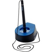HAN 1770-34 Kugelschreiber-Ständer Salsa, Polystyrol, mit Kette, 59 x 150 mm, schwarz-blau HAN 1770-34 Kugelschreiber-Ständer Salsa, Polystyrol, mit Kette, 59 x 150 mm, schwarz-blau