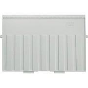 HAN 9024-11 Stützplatte für Karteitröge und -kästen, Polystyrol, A4 quer, lichtgrau