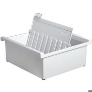 HAN 965-0-11 Karteitrog für circa 800 Karten A5 quer, Polystyrol, 228 x 96 x 235 mm, lichtgrau