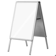 magnetoplan Plakatständer SP A2, silber/silber eloxiert, 00015