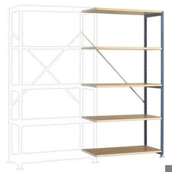 Manuflex PLANOFLEX Anbauregal 5 Fachböden RAL5007, RP1112.5007
