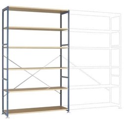 Manuflex PLANOFLEX Grundregal 6 Fachböden RAL0001, RP1344.0001
