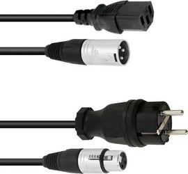 omnitronic Hybridleitung 20m, 3G1,5 + 1x2x0,34 ( Verlängerungskabel 230V ) 30245856