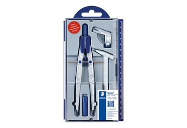 Staedtler 550 02 Noris Club Schulzirkel 550 mit Verlängerungsstange, im Klappdeckeletui