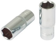 KS Tools 918.1324 1/2 Zoll Chrome Plus Sechskant-Stecknuss, lang, 7/8 Zoll