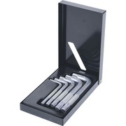 KS Tools 151.4100 Classic Vielzahn - XZN-Winkelstiftschlüssel-Satz, kurz, 5-teilig, M5-M12