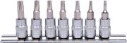 KS Tools 918.1558 1/4 Zoll Chrome Plus Bit-Stecknuss-Satz für TX-Schrauben, 7-teilig, T10-T40