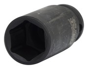 KS Tools 515.1124 1/2 Zoll Sechskant-Kraft-Stecknuss, lang, 24 mm