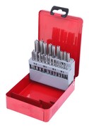 KS Tools 336.0631 HSS CO Handgewindebohrer-Satz M in Stahlblechkassette, 21-teilig, M3-M12