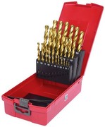 KS Tools 330.4623 HSS TiN Spiralbohrer-Satz in Kunststoffkassette, 25-teilig, 1-13 mm
