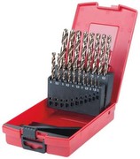 KS Tools 330.3620 HSS-G Co 5 Spiralbohrer-Satz in Kunststoffkassette, 19-teilig, 1-13 mm