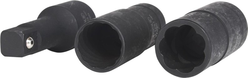 KS Tools 913.1280 1/2 Zoll Spiralausdrehnuss-Satz, 3-teilig, 17-19 mm