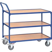 NiNeKa Leichte Tischwagen 3 Böden, Griff hochstehend L x B 1000 x 600 mm