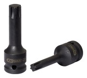 KS Tools 911.0941 1/2 Zoll Kraft-Bit-Stecknuss für Ribe-Schrauben, lang, M12