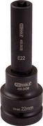 KS Tools 450.0481 1 Zoll Kraft-Bit-Stecknuss für T x -E-Schrauben, lang, E18