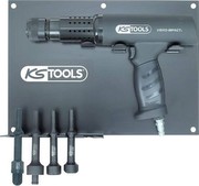 KS Tools 515.3880 Druckluft-Meißelhammer-Satz, 6-teiliginklusive Halter