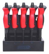 KS Tools 156.0220 Durchtreiber-Satz mit Handschutzgriff, 5-teilig, 3-4-5-6-8 mm